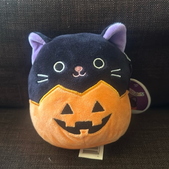 Squishmallows Other - Autumn Black Cat Pumpkin Squishmallow